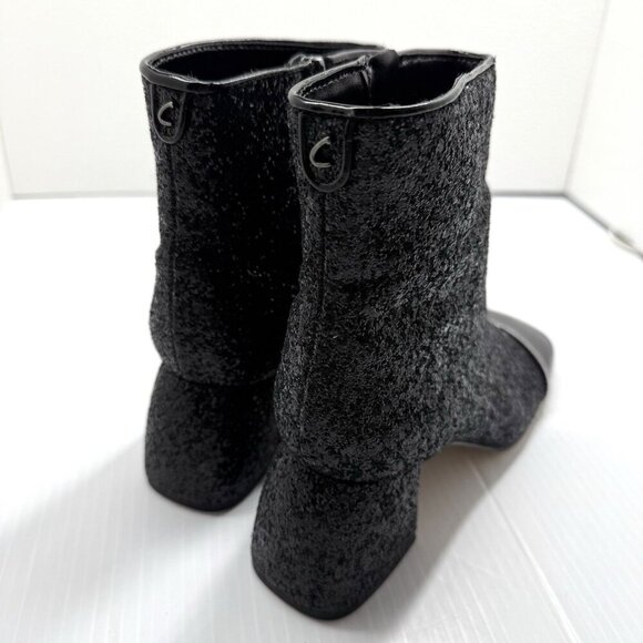 Circus NY by Sam Edelman Women's Black Glitter Osten Cap Toe Boot Size - Picture 6 of 9